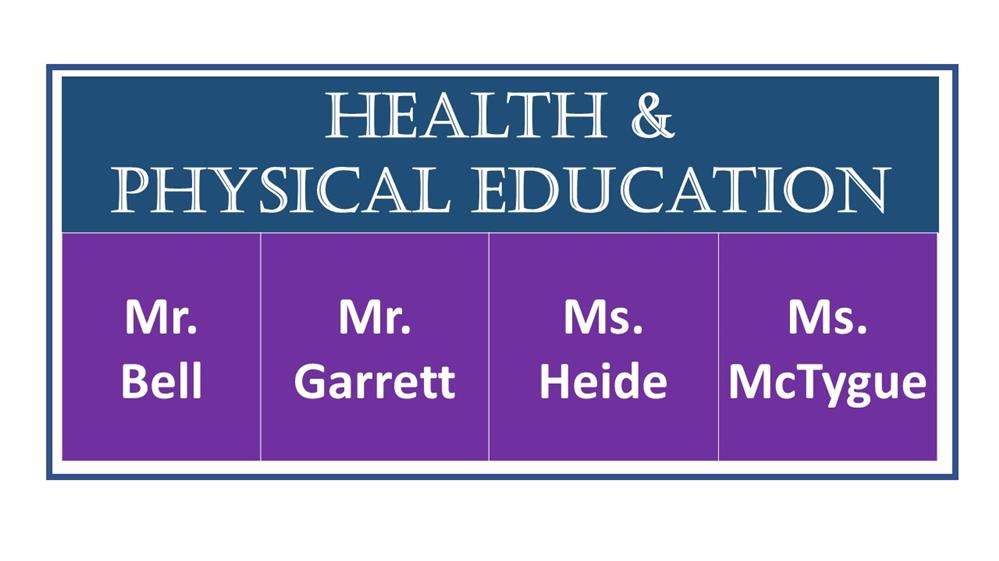 PE Teachers - Quincy Bell  Brett Garrett  Alissa Heide  Bobbi Lucas